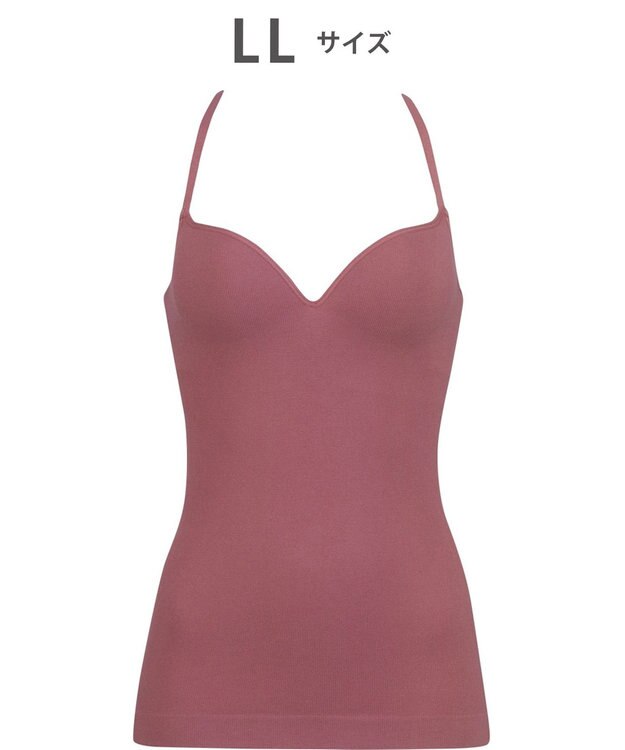 WACOAL 【GOCOCi ゴコチ】 カップ付きインナー ぴったりフィット ズレにくい 洗濯機洗い可能(ネット使用) ブラキャミソール ブラトップ レディース ノンワイヤー UGG122 /ワコール ロマンピンク