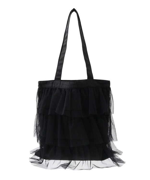 AMERICAN HOLIC チュールティアードフリルＢＡＧ Black