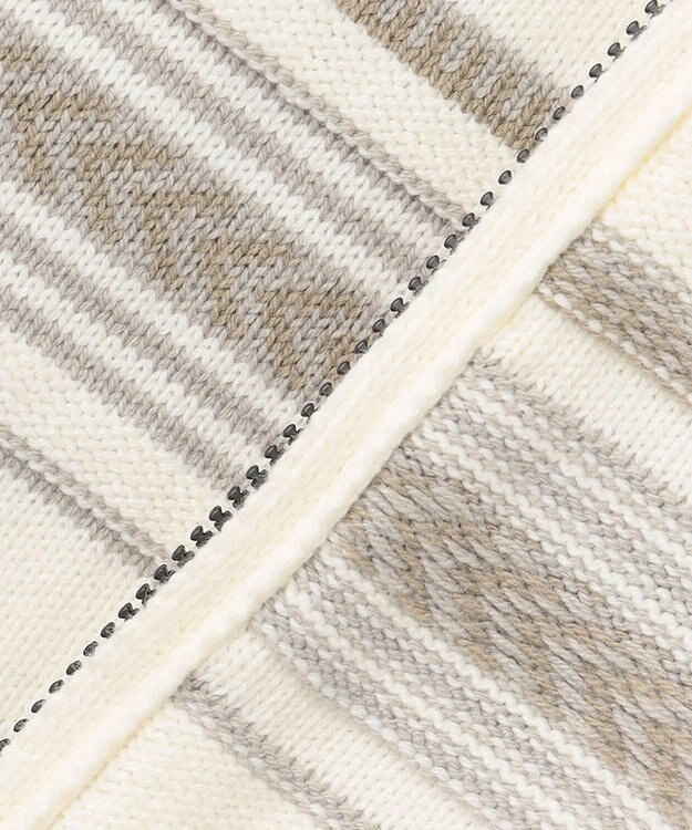 JOSEPH ABBOUD MOUNTAIN 【UNISEX】ジャガード柄 ZIPニット アウター アイボリー系7