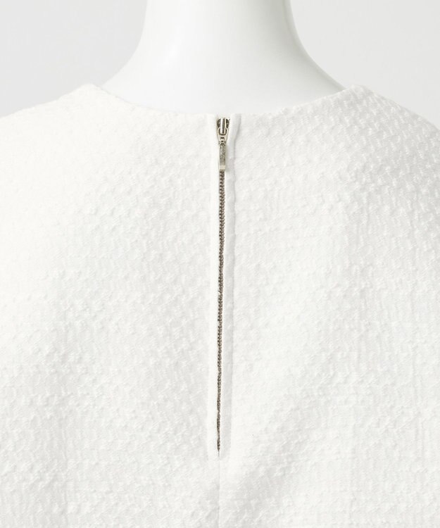 23区 【R(アール)】ジャカード ブラウス ホワイト系