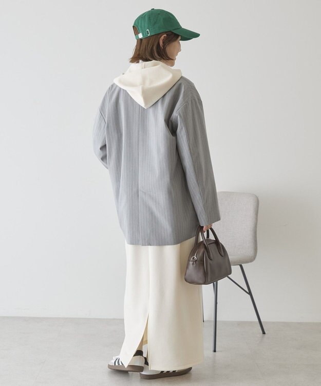 AMERICAN HOLIC オーバーサイズテーラージャケット Stripe Gray