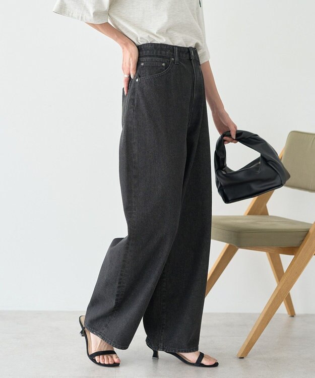 AMERICAN HOLIC カーブデニム Black