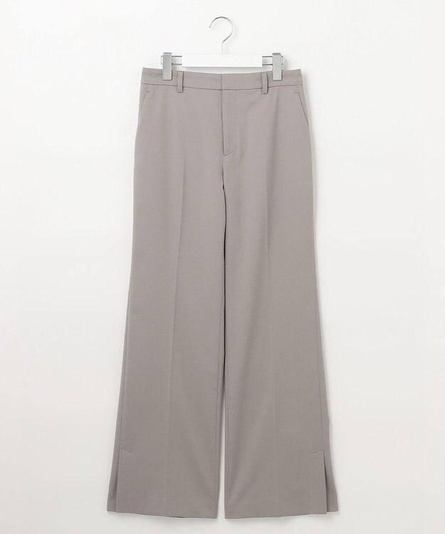 自由区 S 【洗える】T/R/Wストレッチストレート パンツ ライトグレー系