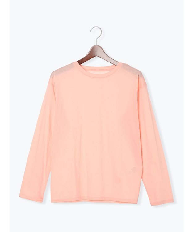 Te chichi 【雑誌掲載アイテム】シルケット天竺クルーネックロンT《2026 spring catalog item》 オレンジ