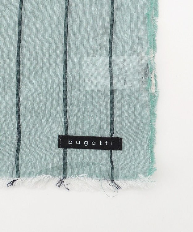 JOSEPH ABBOUD 【V.FRAAS】サマーストライプ ストール ターコイズブルー系1