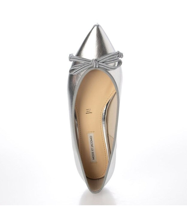 MODE ET JACOMO <MODE ET JACOMO>リボンバレエシューズ シルバー