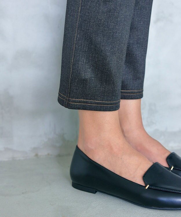 Tiaclasse 【洗える】デニムライク起毛ストレッチ ブラック