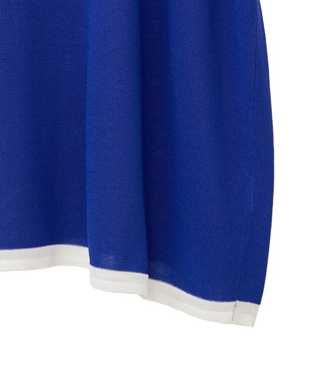 Green Parks 接触冷感ゆったりニットチュニック Blue