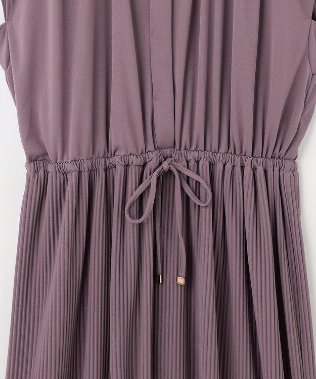 ANY SIS 【UVケア】エアリープリーツ ワンピース スモーキーピンク