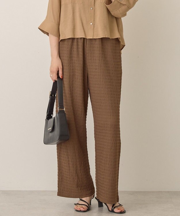 AMERICAN HOLIC シャーリングイージーパンツ Brown