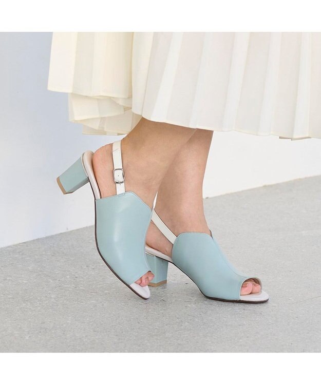 Riz raffinee <Riz raffinee>カバードサンダル ライトグリーン