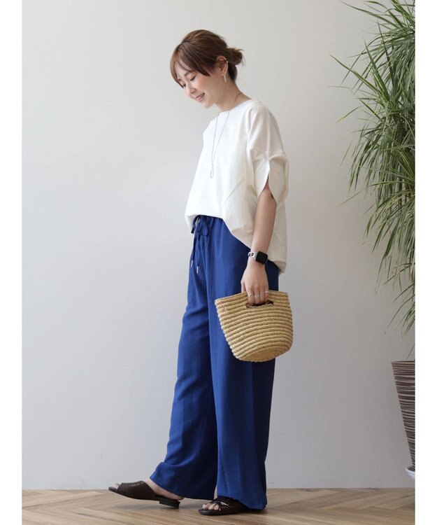 AMERICAN HOLIC ドルマン変形カットプルオーバー Off White