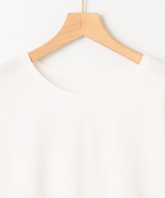 組曲 レースコンビ ロングTシャツ ホワイト系