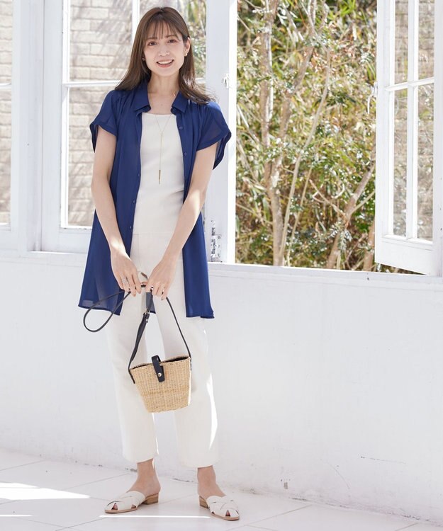 Tiaclasse 【日本製】ボール＆バー ラリエット ネックレス ゴールド