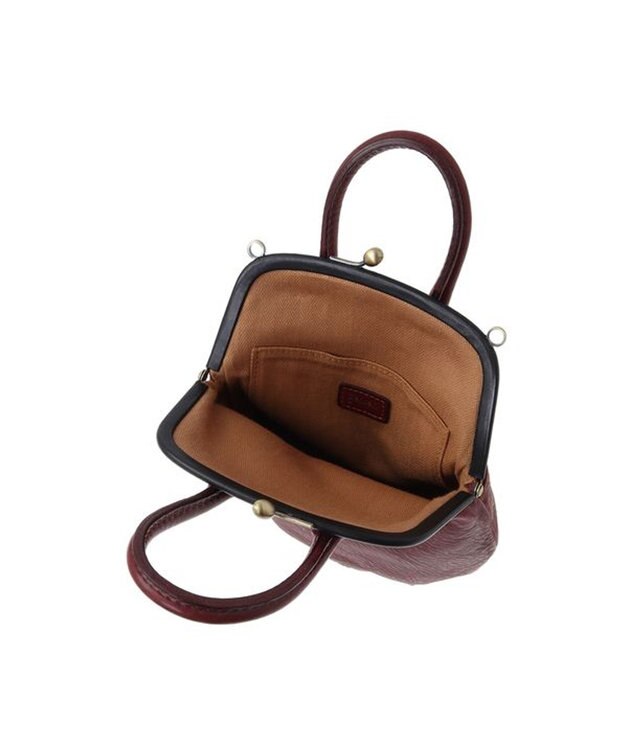 genten ミネルヴァキッコ 口金ショルダーバッグ ワイン