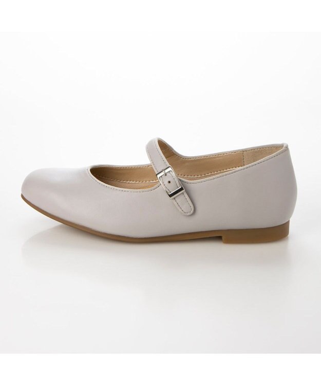 ing <ing>【WEB限定】ストラップフラットシューズ ライトグレー