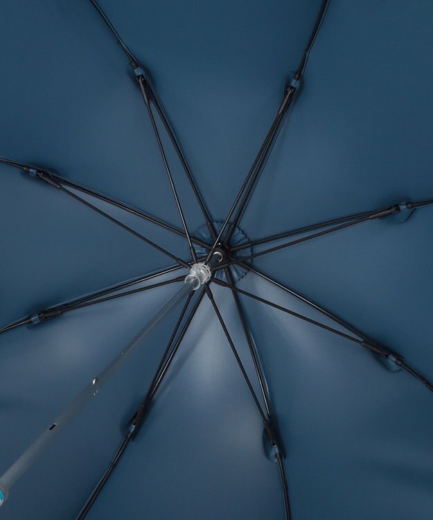 MOONBAT 【ポール & ジョー（PAUL & JOE ACCESSOIRES）】晴雨兼用日傘　スカラフリル×クリザンテーム刺繍 ネイビーブルー