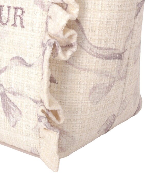 Maison de FLEUR ツイードリボンプリント2WayバッグM Pink