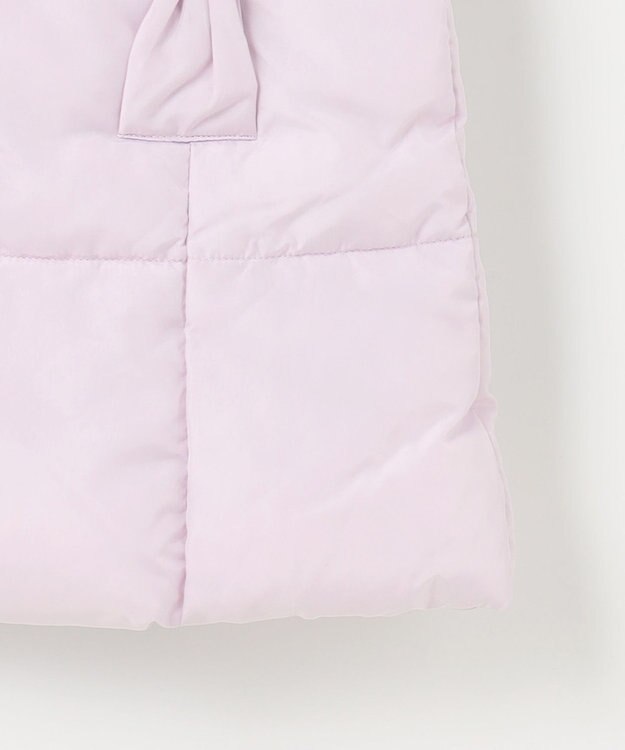 ANY KIDS 【洗濯機OK】中綿Aラインロングコート ラベンダー