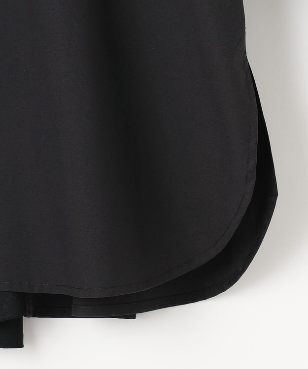 #Newans 【ANSWER for モダンベーシック】バックスリットオーバーシャツ ブラック系