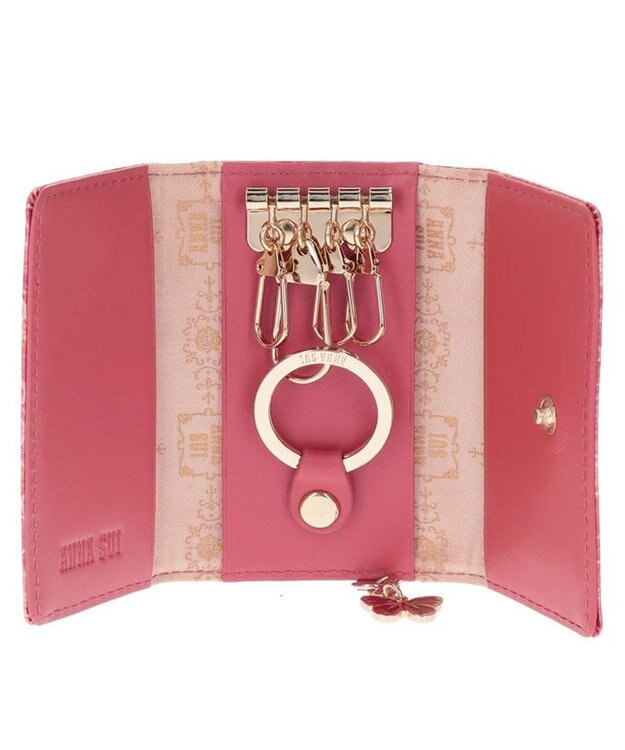 ANNA SUI ローズハート キーケース ピンク