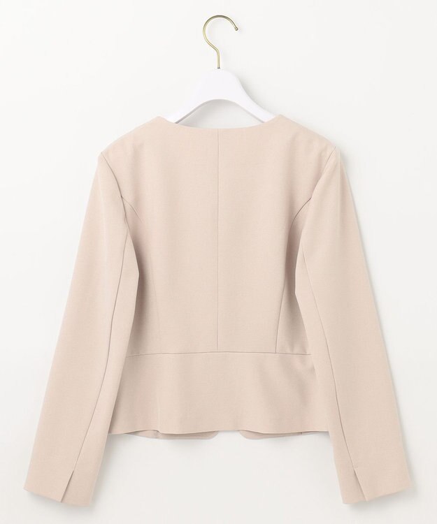 ANY SIS L 【UVカット / 接触冷感 / 吸水速乾】スマートビューティストレッチ ショートノーカラージャケット ライトベージュ