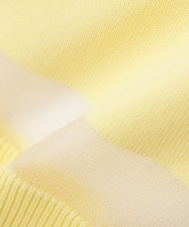YECCA VECCA シアーMIXカーディガン Yellow