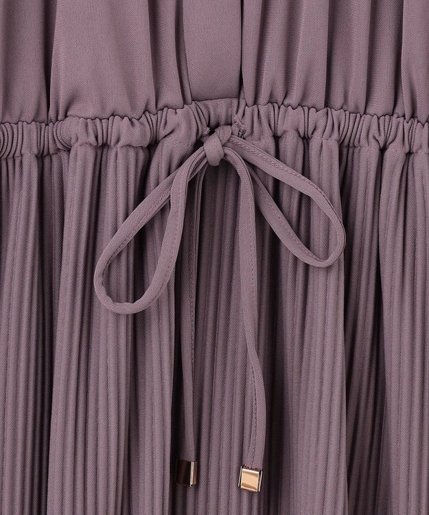 ANY SIS 【UVケア】エアリープリーツ ワンピース スモーキーピンク