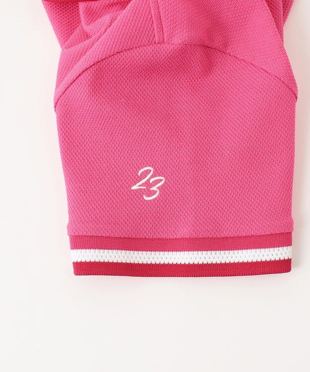 23区GOLF 【WOMEN】【UVケア・吸水速乾】ハニカムカノコ 半袖ポロシャツ ピンク系