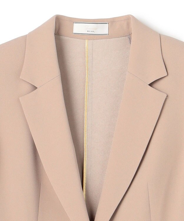 BEIGE， 【Lsize・セットアップ対応】CINDY / ハーフスリーブジャケット Taupe