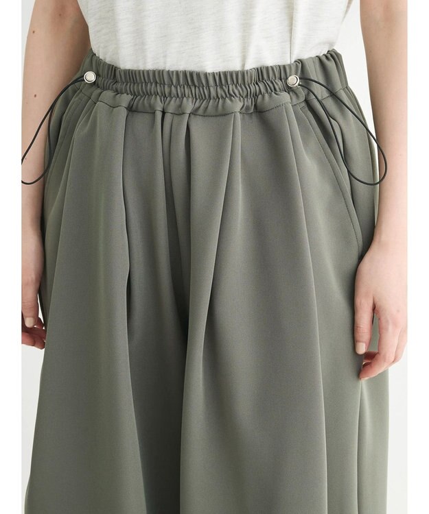 Green Parks ・ＥＬＥＮＣＡＲＥ　ＤＵＥ　ウエストドロストパンツ Khaki