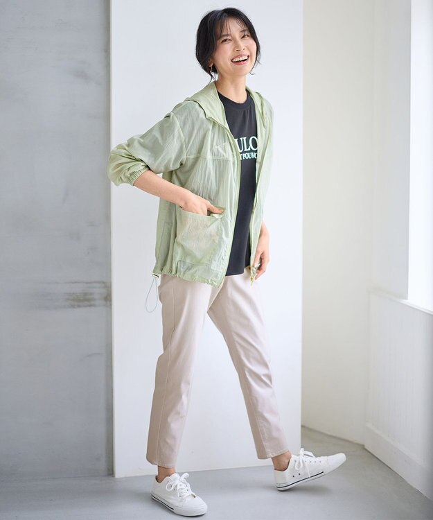 ANY 【WEB限定】シアーフードブルゾン オリーブ