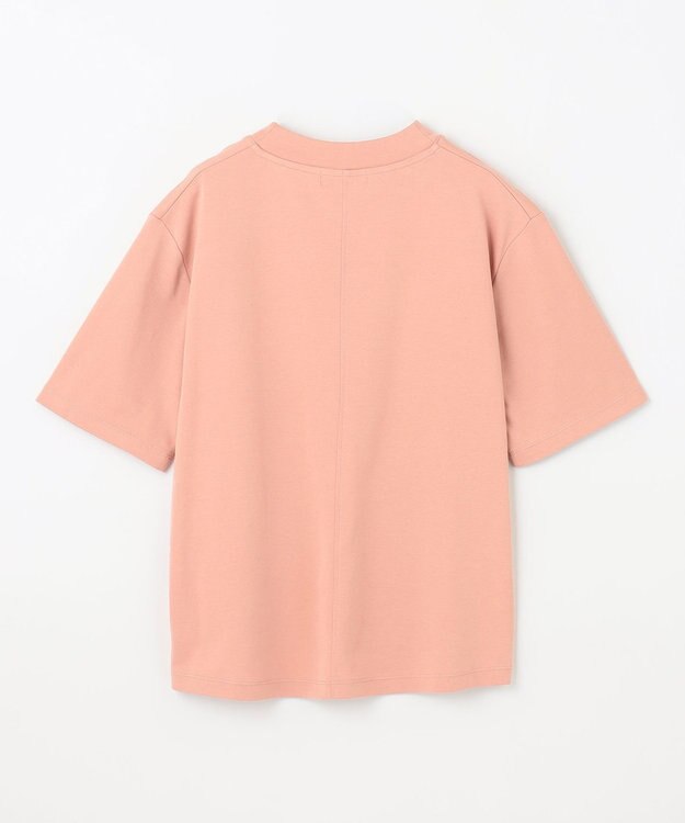 ANY 【接触冷感/UVケア】マルチファンクションモックネックTシャツ コーラル