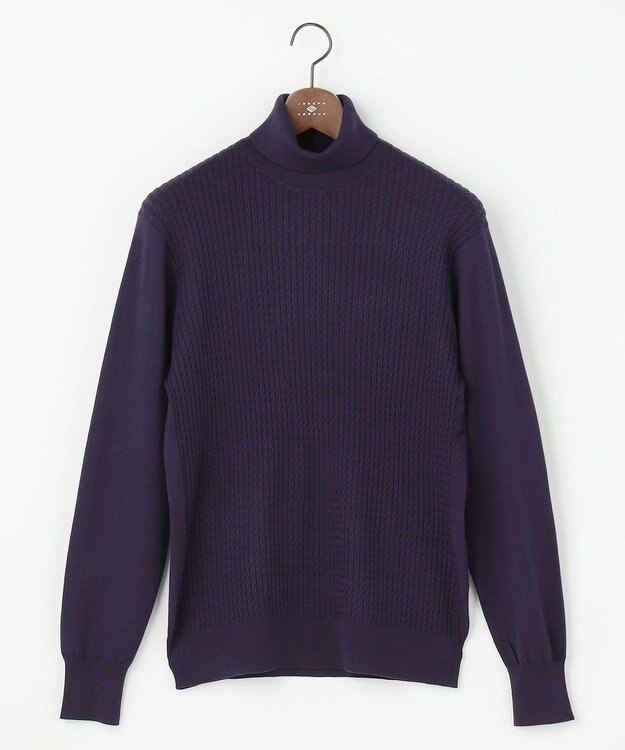JOSEPH ABBOUD 【キングサイズ・チクチクしない/3シーズン対応/サスティナブル】SNOWY タートルネックセーター パープル系