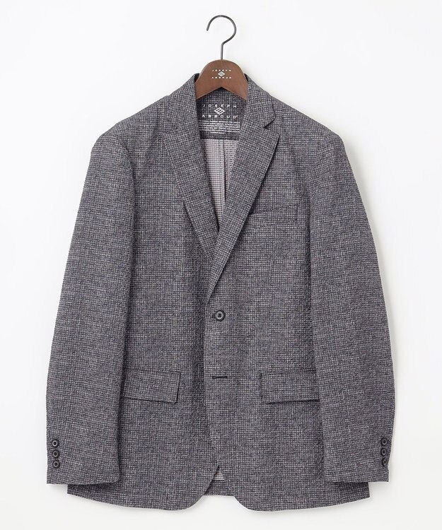 JOSEPH ABBOUD 【イージーケア・多機能】人気 ライトウェーブ ジャケット ライトグレー系3