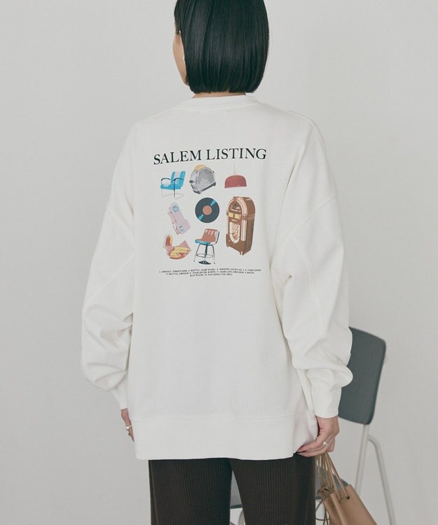 AMERICAN HOLIC Diner 裏毛プルオーバー Off White