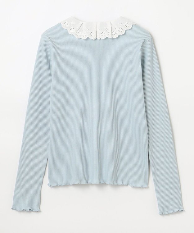 組曲 KIDS 【150-160㎝】フリルリブ2WAY トップス サックスブルー系