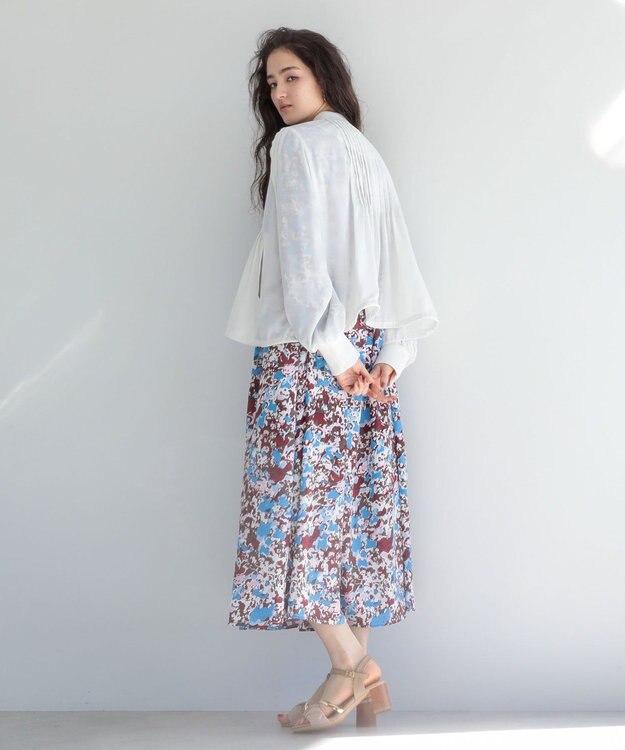 Green Parks ■ＥＳＣＡＲ　セミシアーピンタックブルゾン Off White