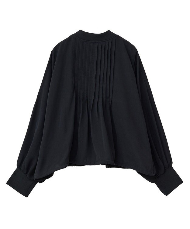 Green Parks ■ＥＳＣＡＲ　セミシアーピンタックブルゾン Black