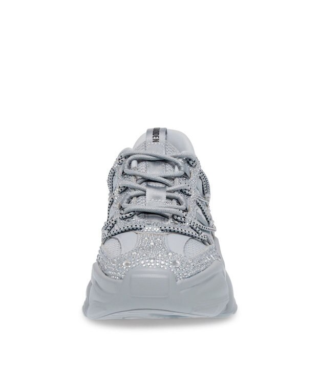 STEVE MADDEN SPECTATOR-R ユニークソールストーンスニ―カー グレー