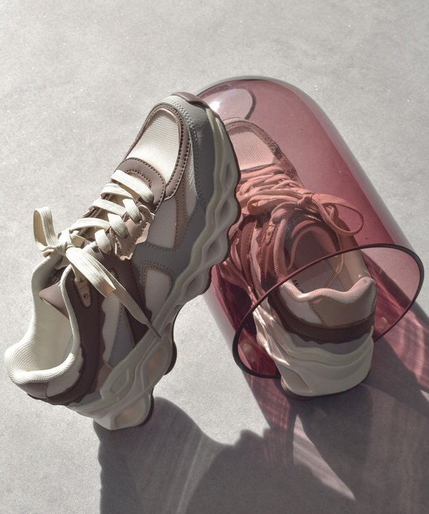 Bridget Birkin 【VINCULUM】中空ソールスニーカー ブラウンコンビ