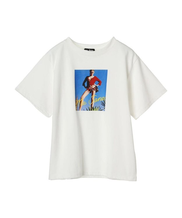 Green Parks ｍｅ　Ｊａｎｅ／フォトプリントボックスＴシャツ White