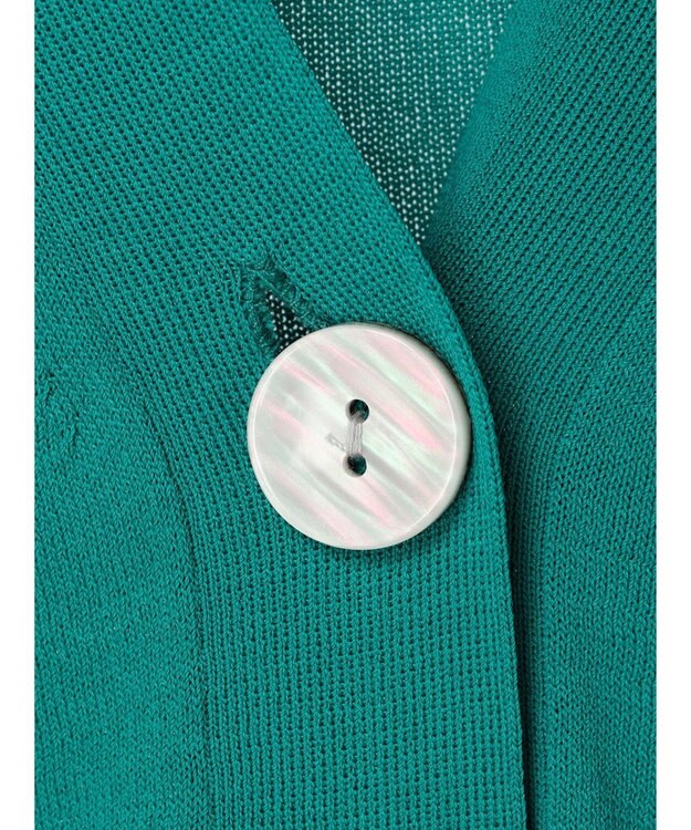 earth music&ecology ハイゲージニットカーディガン Green