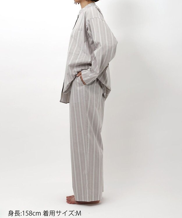 ワコール／睡眠科学 パジャマ 長袖 長ズボン 綿混(本体) 【睡眠科学×mintdesigns】 レディース YDX604 睡眠科学／ワコール ベージュ