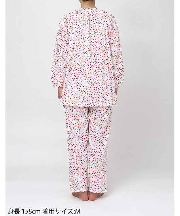 tsumori chisato SLEEP ツモリチサト パジャマ 綿混(本体) 天竺素材 9分袖 長袖 9分丈 レディース UDX594 /ワコール アイボリー