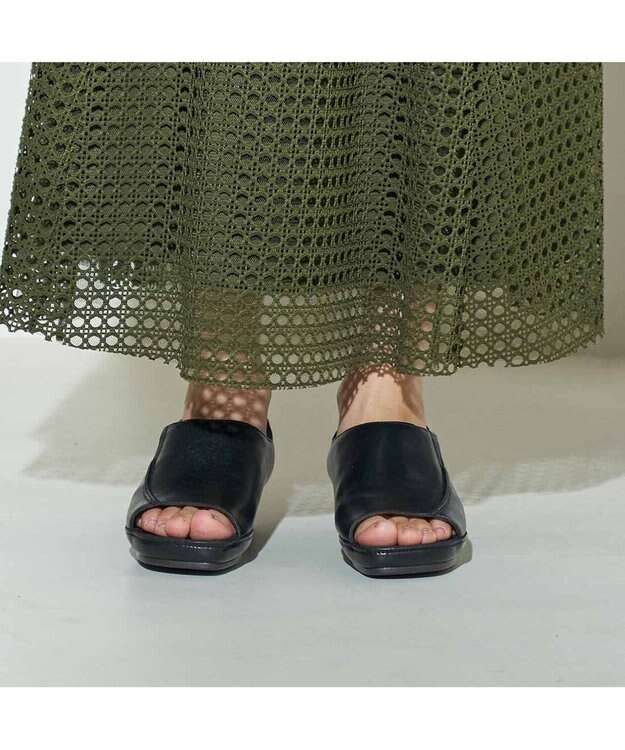 ing <ing>【WEB限定】【3E】カバードサンダル ブラック