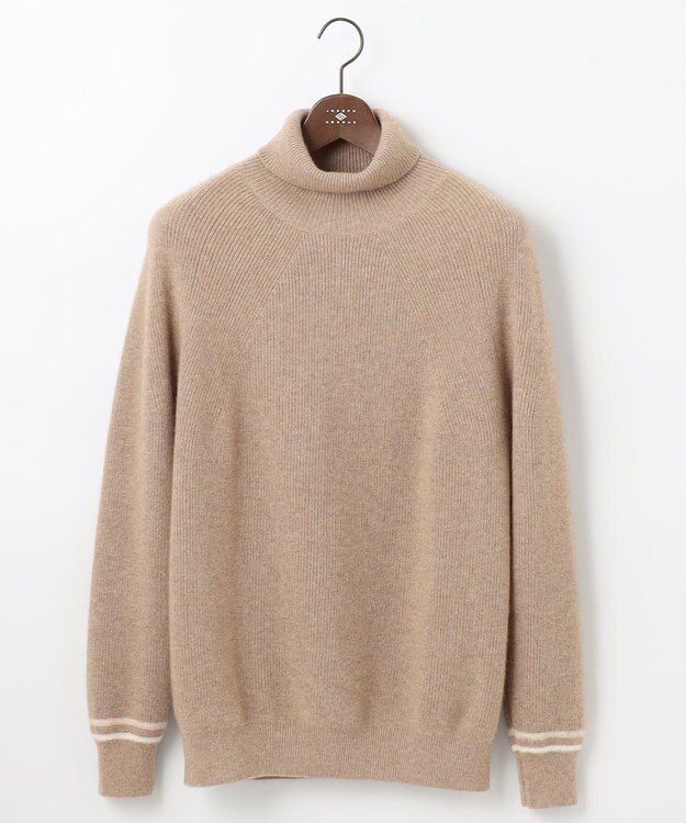 JOSEPH ABBOUD MOUNTAIN 【SPACE／UNISEX】ピュアカシミアアンダイド タートルネック ベージュ系