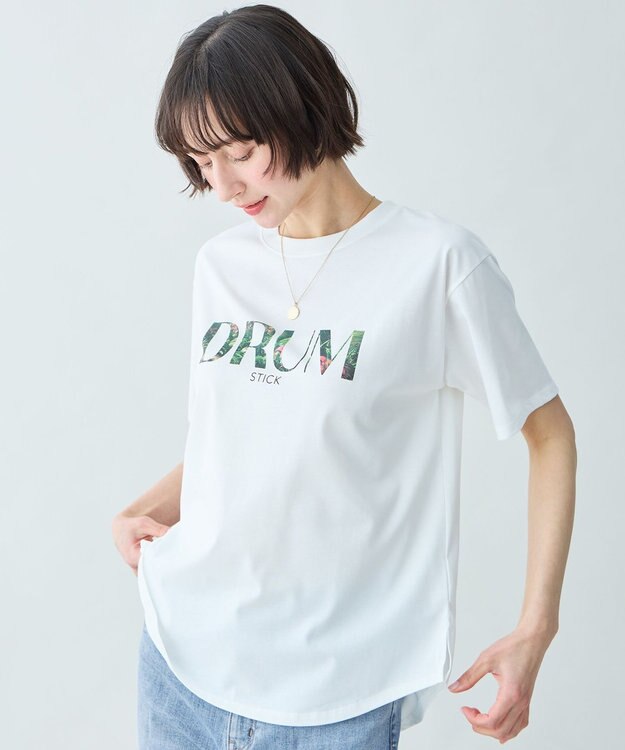 ANY アソートロゴラウンドヘムTシャツ ドラムロゴ