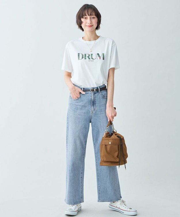 ANY アソートロゴラウンドヘムTシャツ ドラムロゴ