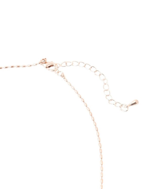 earth music&ecology ロングリボンチェーンネックレス Pink